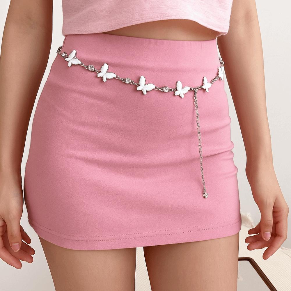 Silver Metal Circular Ring Waist Chain Belly Chain Ethnic Belt Chain Bohemian Body Chain Girls