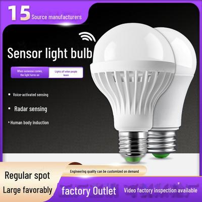 Intelligente Radar-Sensor LED-Birne: Automatische Ein-, Hochhelligkeits-Innenbeleuchtung mit Ton- und Bewegungserkennung