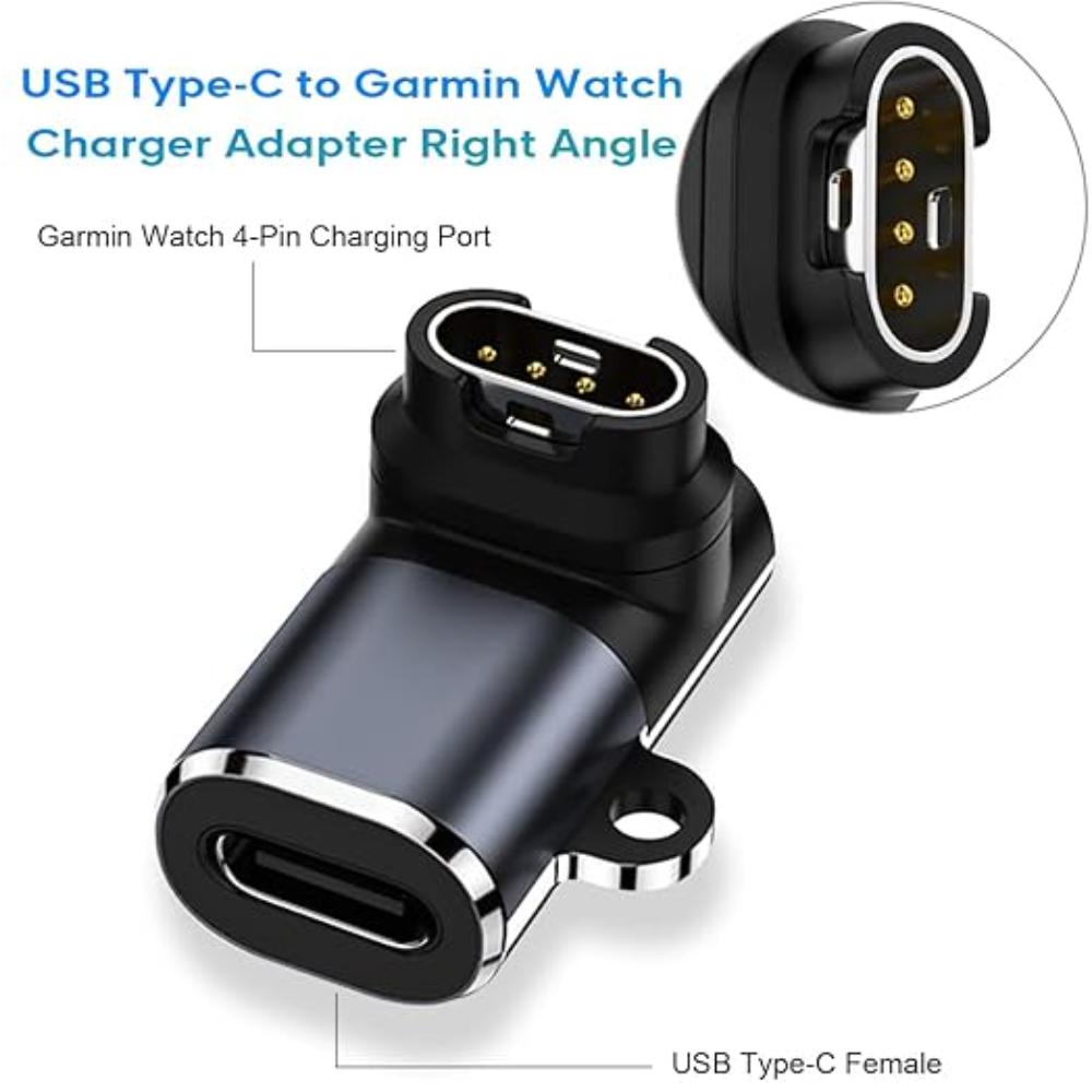 For Garmin Fenix 8 7 6 Forerunner 955 965  Instinct 3 2   USB-C Charger Smartwatch Charger Adapter Garmin Charging Cable Adapter