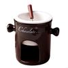 Mxla Microwave Safe Ceramic Fondue Cup For Melting Chocolate Cheese Butter And Caramel