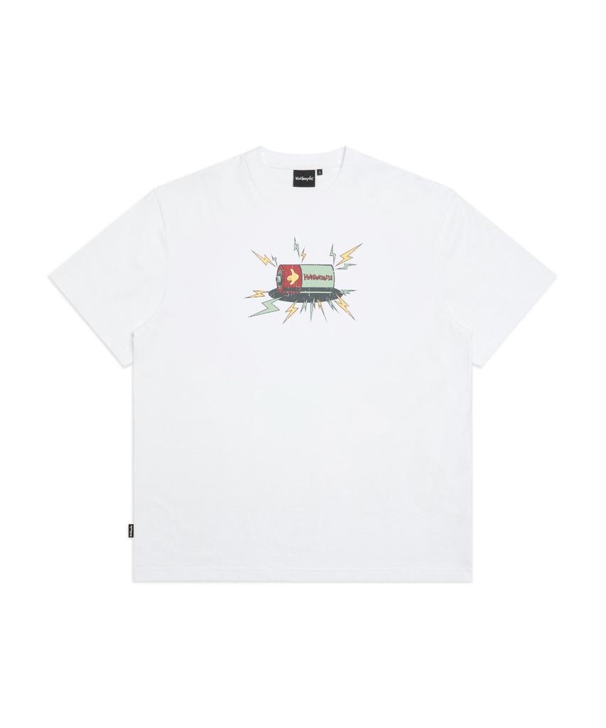 MARK GONZALES Battery Graphic T-Shirt - White