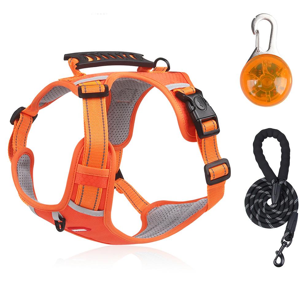 New Pet Chest Strap Vest Type Reflective Large Dog Chest Strap Explosion-proof Dog Traction Rope