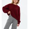 Solid Color, Round Neck, Thick Sweater, Women's, Autumn and Winter New Products, Loose Fitting, Long Sleeved, Pullover Knitted Sweater