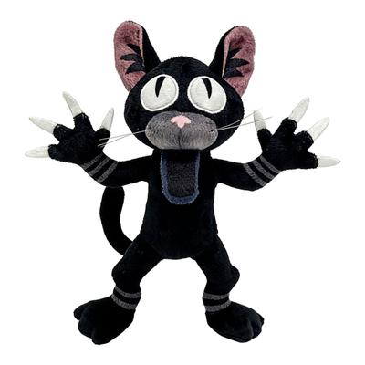 Forest Black Cat Plush Toy Cute Stuffed Animal for Kids Adults Huggable Doll with Expressive Pose Home Decor Photography Prop