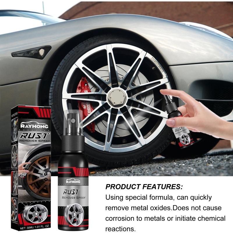 Car Wheel Hub Rust Remover Multifunctional Anti-dirt Spray Metal Surface Chrome Paint Automotive Maintenance Iron Powder
