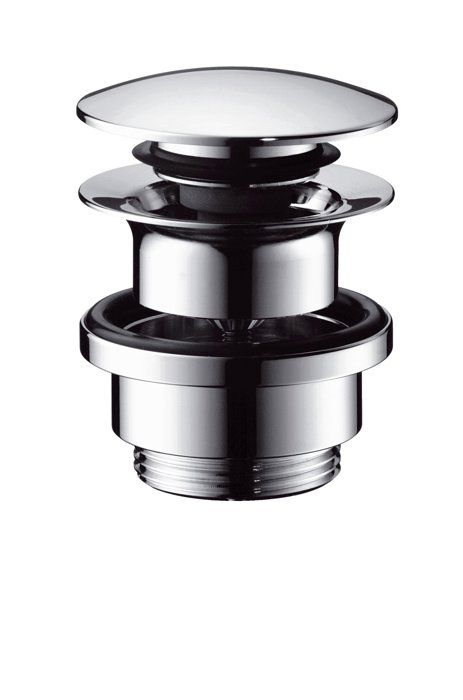 Vidage pour lavabo - HANSGROHE - Push-open 33x42 - Chrome - Avec trop-plein