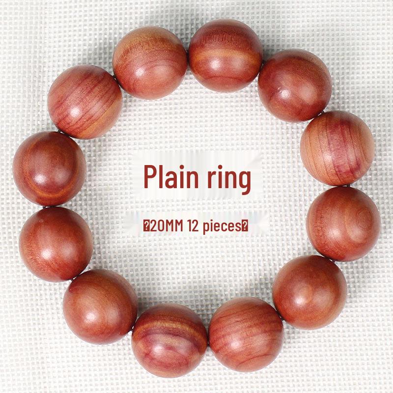 Cypress Hand String 2.0: Fragrant Wood Buddhist Beads Bracelet for Couples, 108 Red Blood Skin Cypress Beads