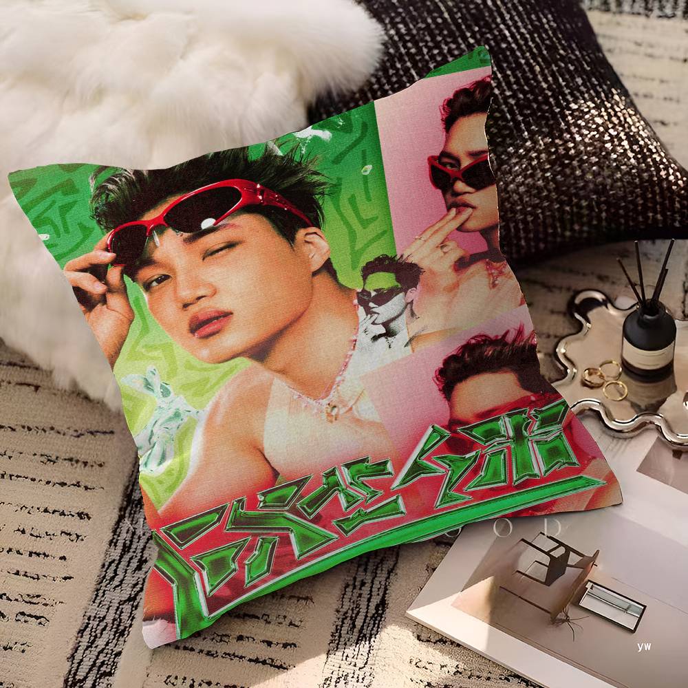 Krop E-X-O Group Pillow Cover for Bedroom Room and Living Room Sofa Decorative Cushion Cover