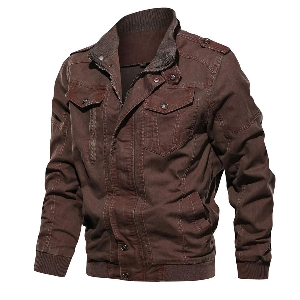 Men's  Winter Eur-American Style Vintage Plus Size Washing Jacket Coat