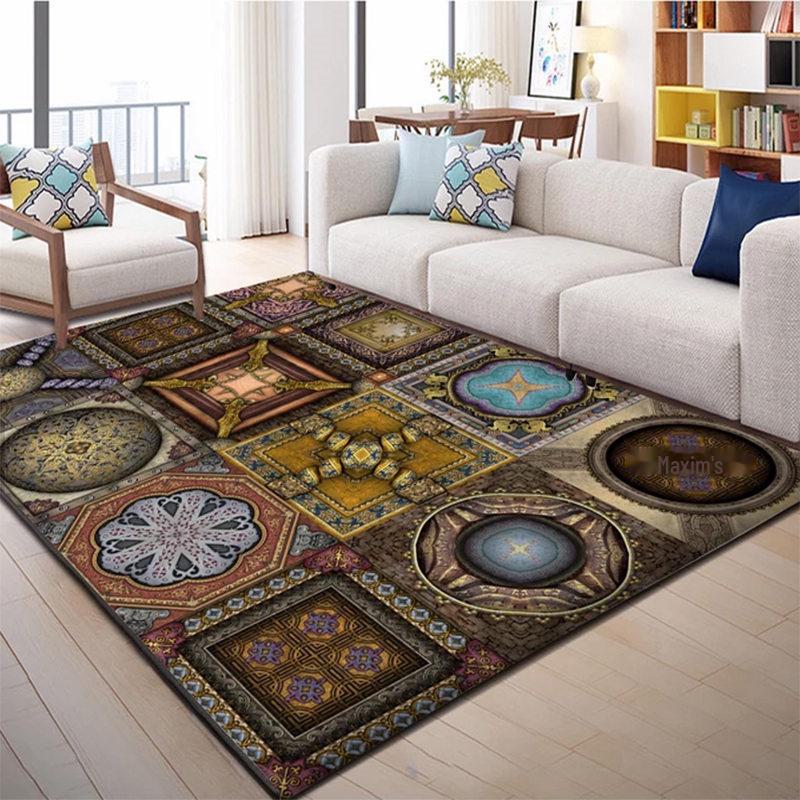 Modern Nordic Rectangular Carpet for Living Room, Bedroom, and Sofa Area