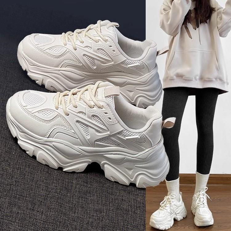 High value versatile dad shoes women ins tide 2025 spring and autumn new Internet celebrity height increase lightweight sports dad shoes women