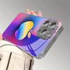Rainbow-Colored For Apple Pattern Glass Electroplate Phone Case For iPhone 11 12 13 14 15 16 17 Pro Max 15 Plus 16E 17 Air Cover