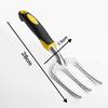 Stainless Steel Gardening Shovel With Rubber Anti Slip Handle for Planting Excavating Weeding and Gardening Tools