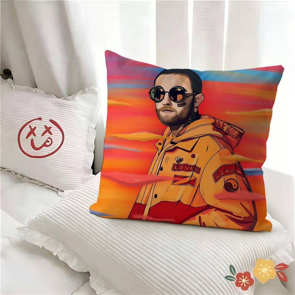 pc Singer Hot MMac Miller Pillow Case Fashion Square Pillowcase Bedroom Sofa Room Ins Decoration Leisure