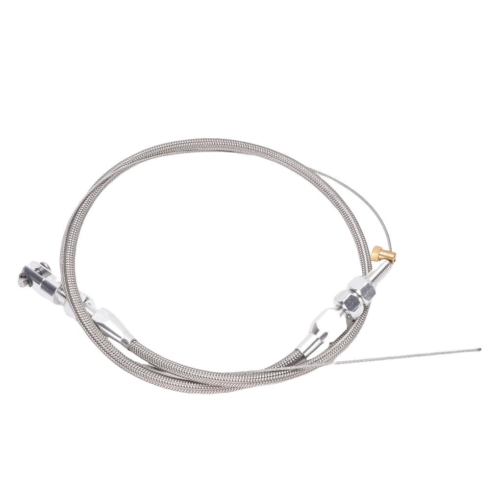 Throttle Cable Stainless Steel Adjustable High Strength Rustproof Universal Fit for Most Accelerator Pedals