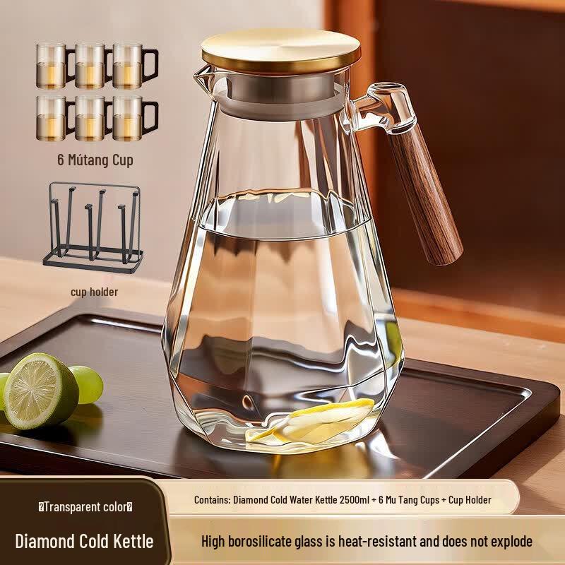 Heat-Resistant Glass Cold Water Pitcher