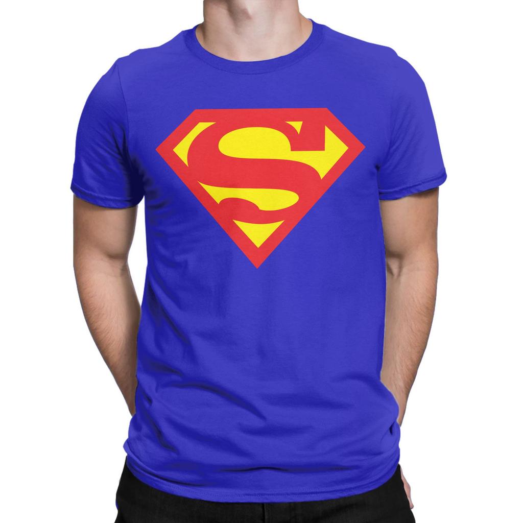 Camiseta con Estampado Gráfico Logo de Superman para Hombre Mujer 100% Algodón Camisetas Ropa