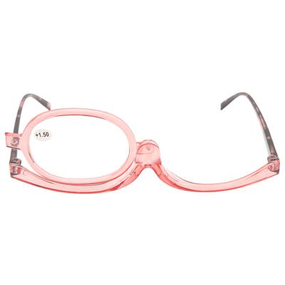 Flip Lens Magnifying Makeup Glasses Folding Rotation Reading Magnifying Makeup Eye Glasses for