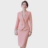2024 Busaron Women's Professional Long-Sleeved Suit Skirt for Interviews and Sales Work 2319