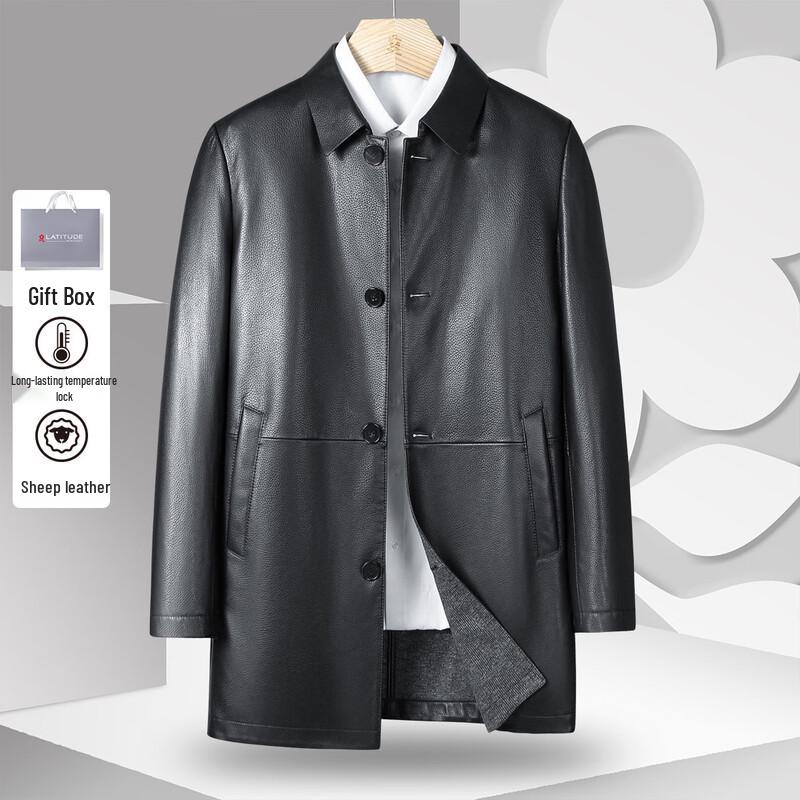 

Мужская куртка из овчины в деловом повседневном стиле L (50)