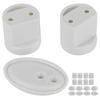 Set da 4 Pomelli per Porta Scorrevoli per Doccia Domestica Maniglie per Porte in Vetro per Bagno Ferramenta (L38)Maniglia L38W