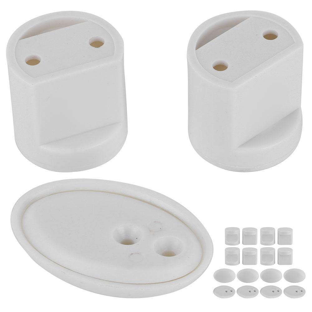 Set da 4 Pomelli per Porta Scorrevoli per Doccia Domestica Maniglie per Porte in Vetro per Bagno Ferramenta (L38)Maniglia L38W