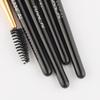 RANCAI 5 szt. Czarny Zestaw Narzędzi do Makijażu Oczu Pędzel do Blendowania Pędzle do Malowania Twarzy Profesjonalny Zestaw do Makijażu Cieni do Powiek Eyeliner Brwi