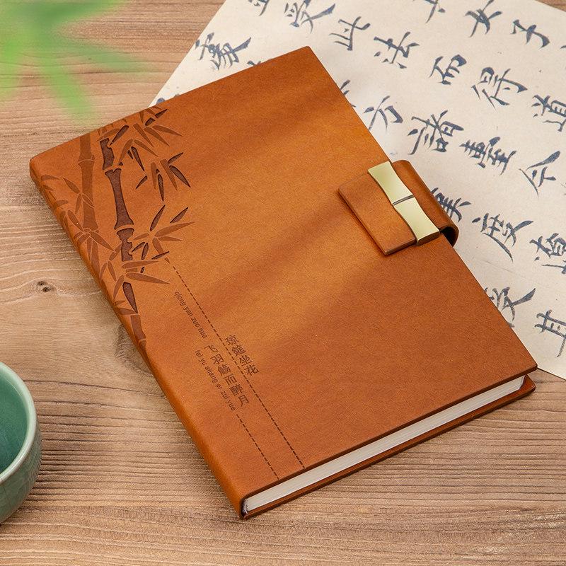 Premium Guochao Gift Set: Thick Custom Notebook for Business & Creative Meetings