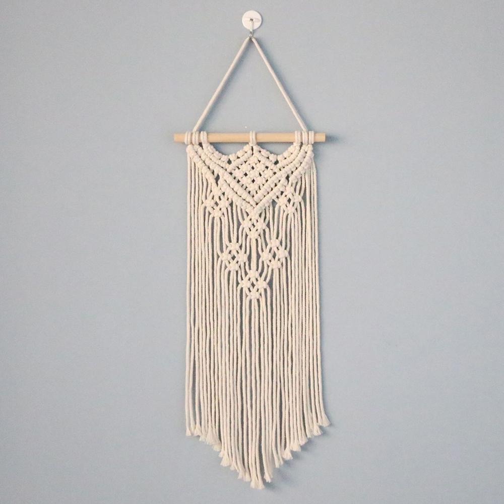 Macrame Wall Hanging Handwoven Bohemian Cotton Rope Tapestry Home Decor Boho Bohemian Woven Tapestry Wall Art Macrame Decor