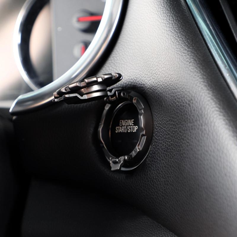 Decorative Engine Start Stop Button Covers Shield Night Glow Easy to Install Add Unique Touch to Car Interior