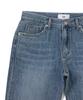 WEST GRAND BOULEVARD Venice Slim Crop Washed Denim Pants Blue