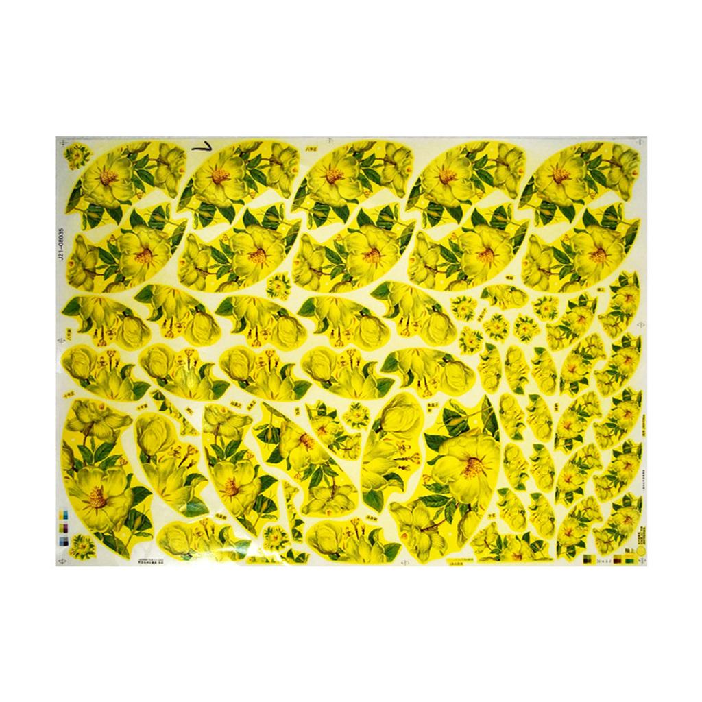 Ceramics Clay Transfer Paper Glaze Underglaze Flower Decal Paper Underglaze Transfers for Pottery Overglaze Enamel Decal