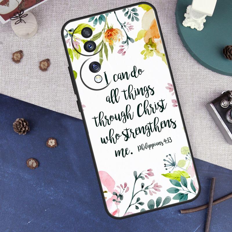 Bible Verse Jesus Christ Christian Case For Honor Magic 7 6 5 8 Pro Cover For Honor 400 200 50 70 90 Lite X8a X8b X9a X9b X9c