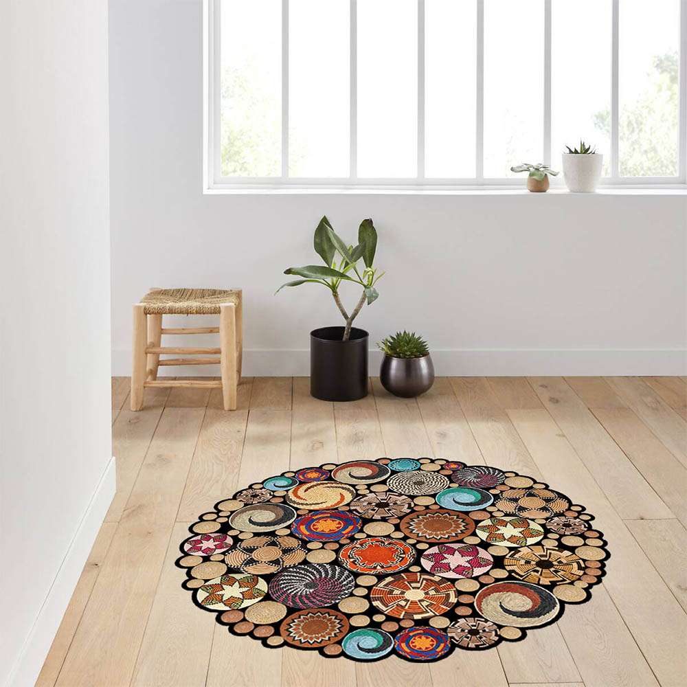 

Mosimoso Home RC1303 Ковер с принтом на подошве в горошек 100x100 cm