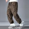 Übergröße 4XL-10XL Modische Oversize Hosen Herren Kleidung Lässige Elastische Taille Lange Hosen