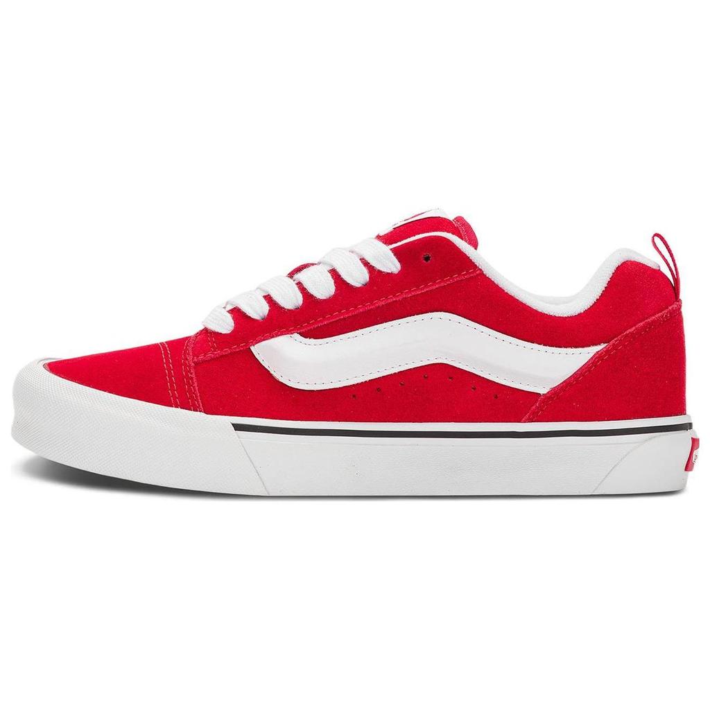 Vans Knu Skool Модные Удобные Универсальные Низкие Кеды для Скейтбординга Унисекс Красные VN0009QCJV6