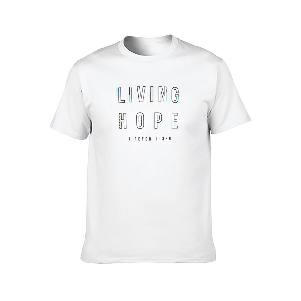 T-Shirt Hope casual Living with shirts T-Shirt Mann Vers Bibel Drucke t -