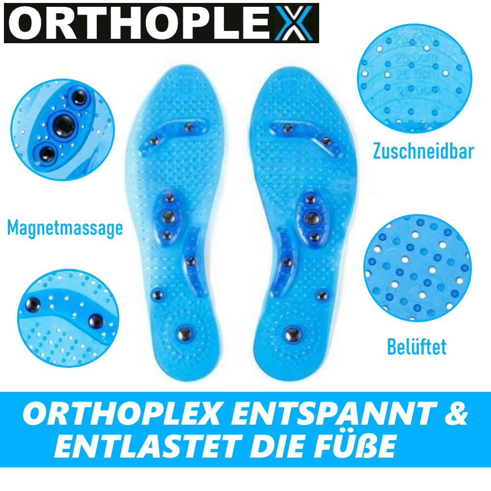 ORTHOPLEX Akupressur Einlegesohlen Magnetische Ergonomische Gel Massage Sohlen
