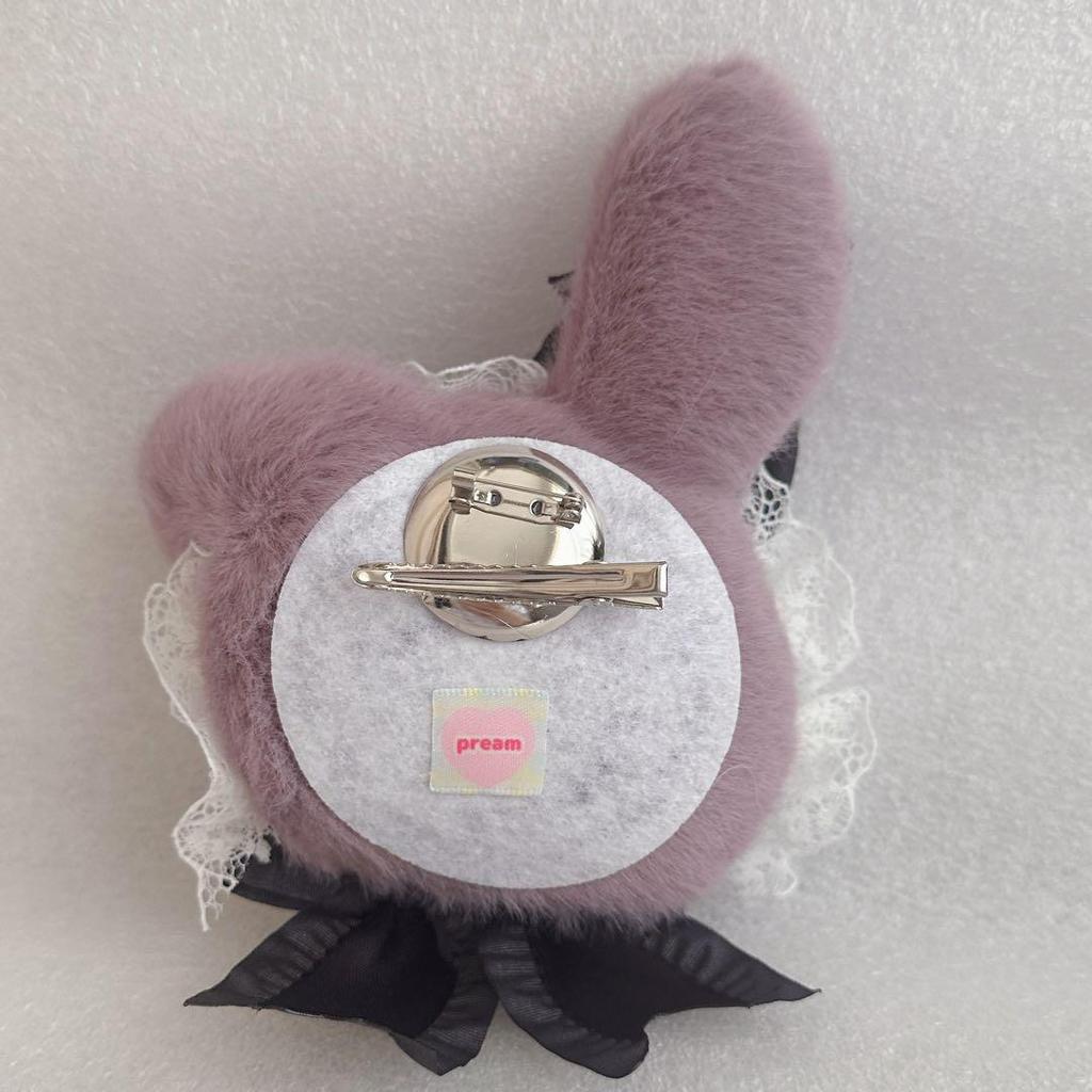 [USED] Pream Sanrio Artist Teddy Bear Handmade Plush Brooch Single Item