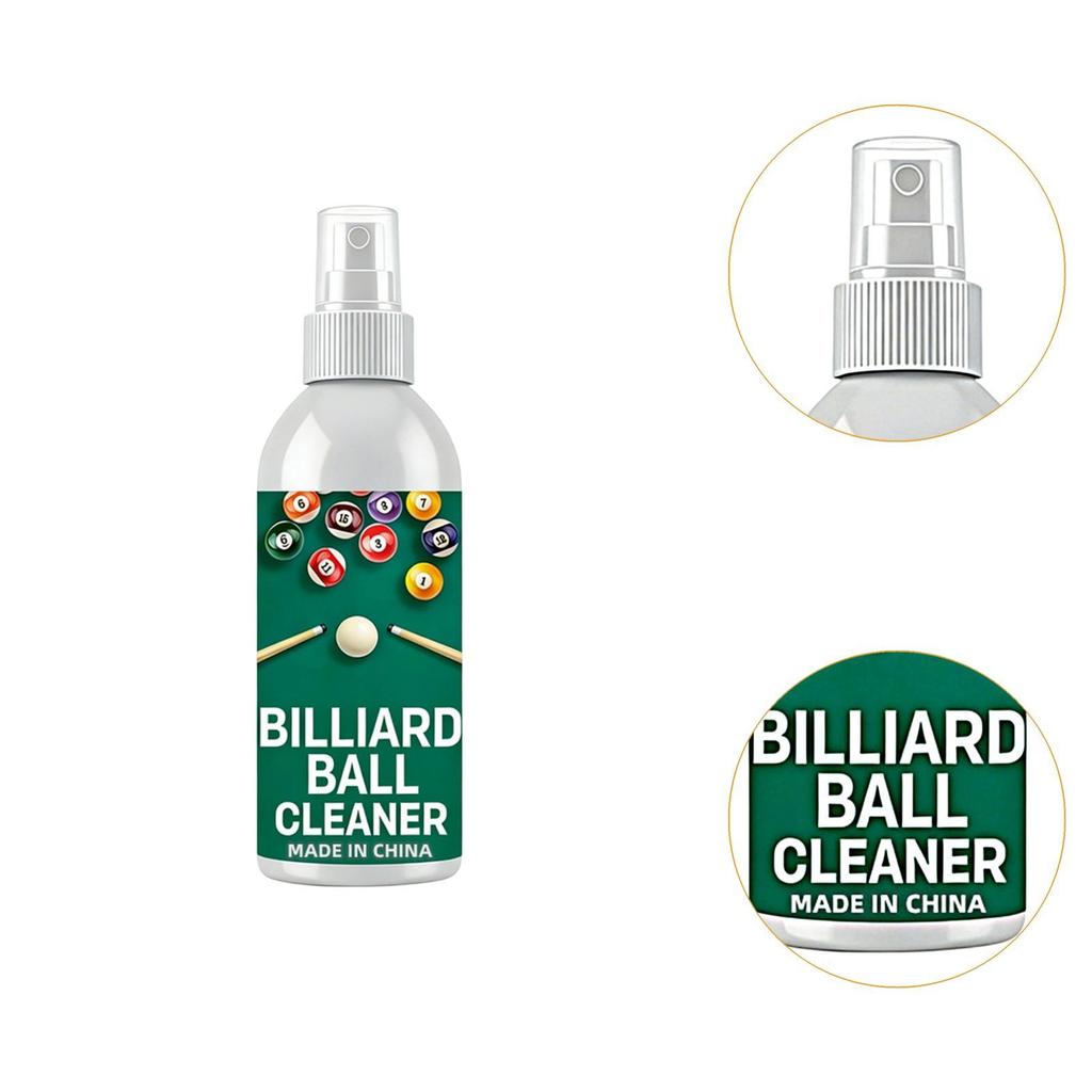 Billiard Ball Cleaner Spray Professional Pool Accessories Pool Ball Cleaner Cleaning Mist For Removes Chalk Residue Men Women