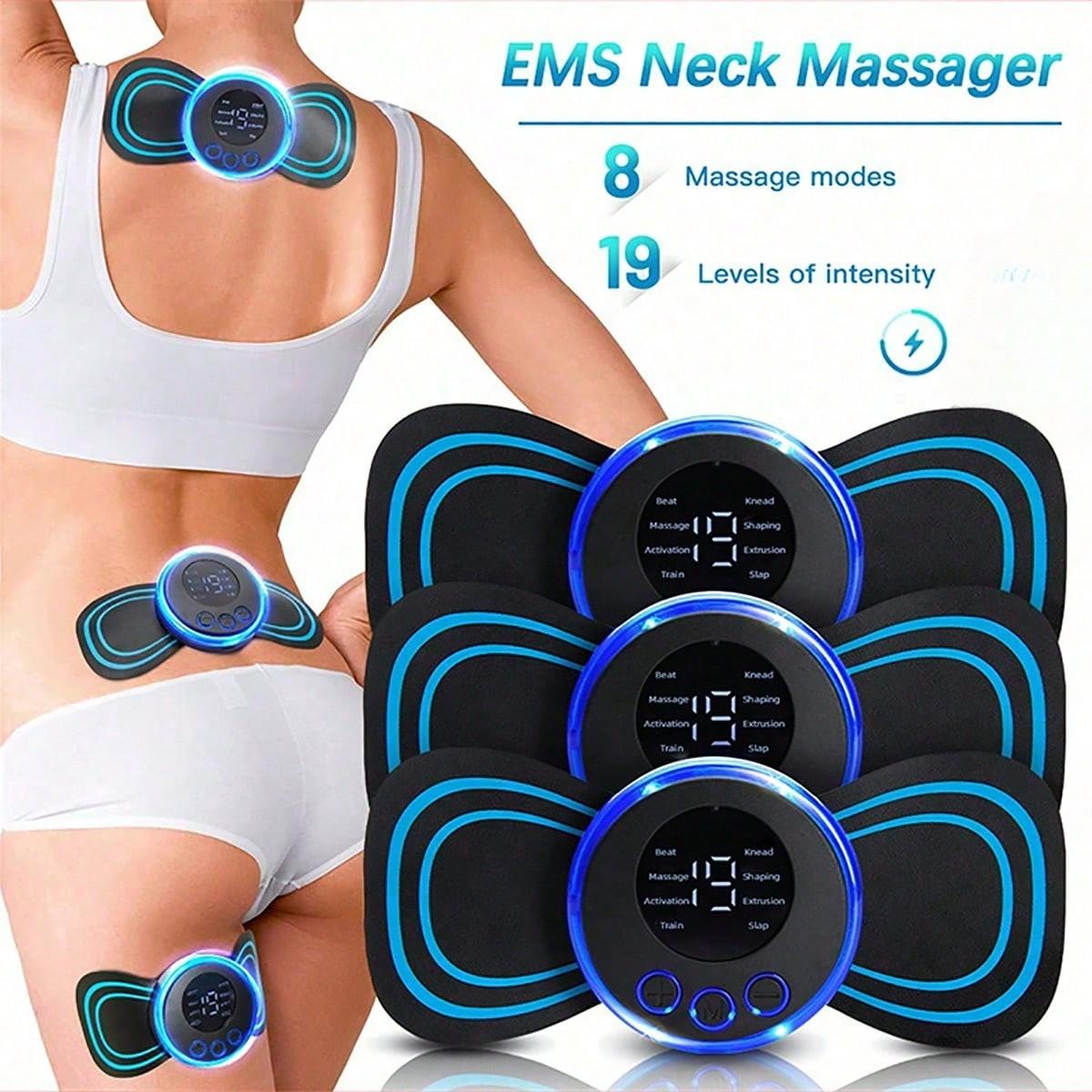 

1pc Solid Color Electronic Body Massager чёрный