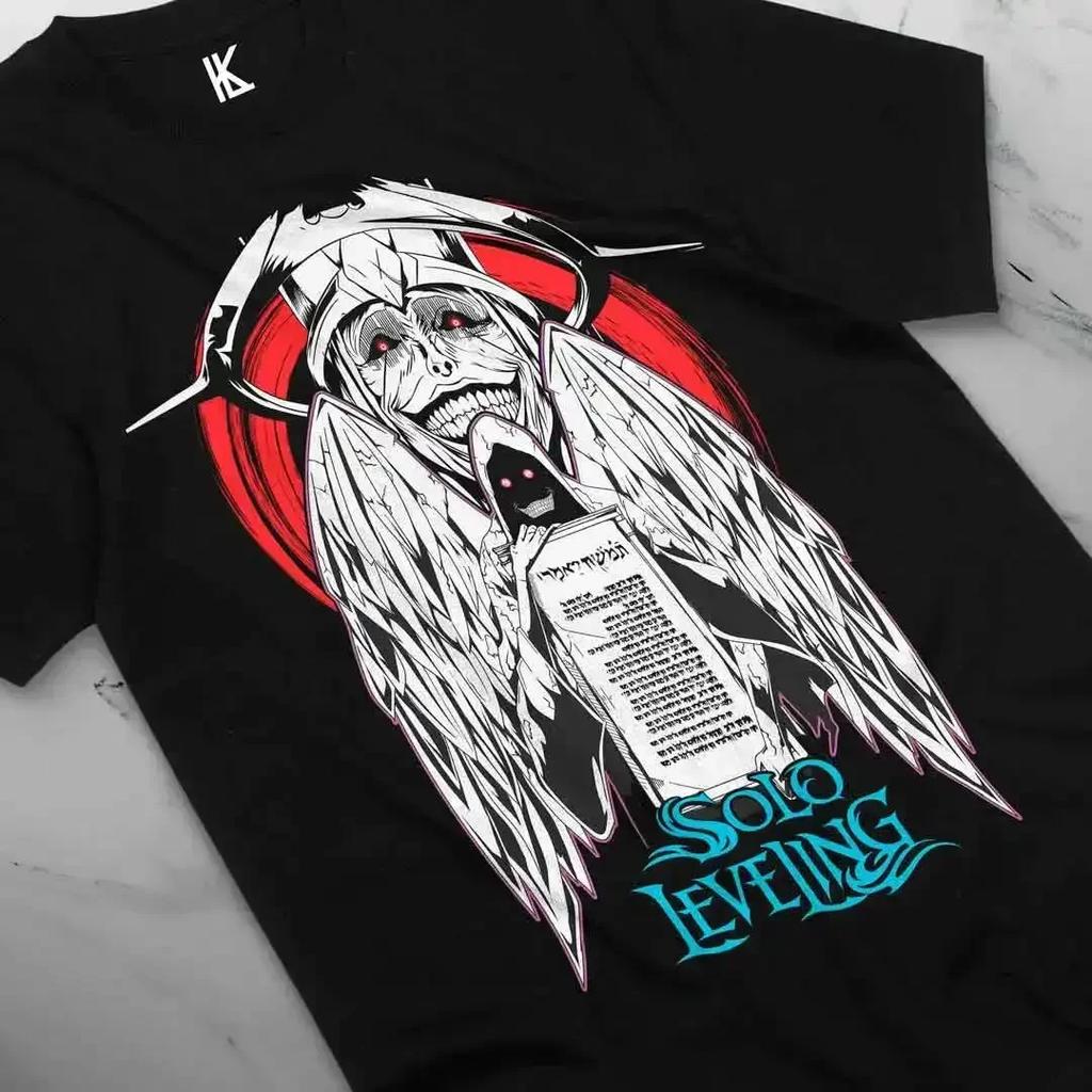 Solo Leveling Arise Schatten Anime T-Shirt Herren Damen Sung Jin-woo Kurzarm Übergroß Locker Baumwolle Herrenbekleidung Top T-Shirts