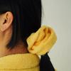 Havssalt.havsfrotté hårscrunchie (gul)