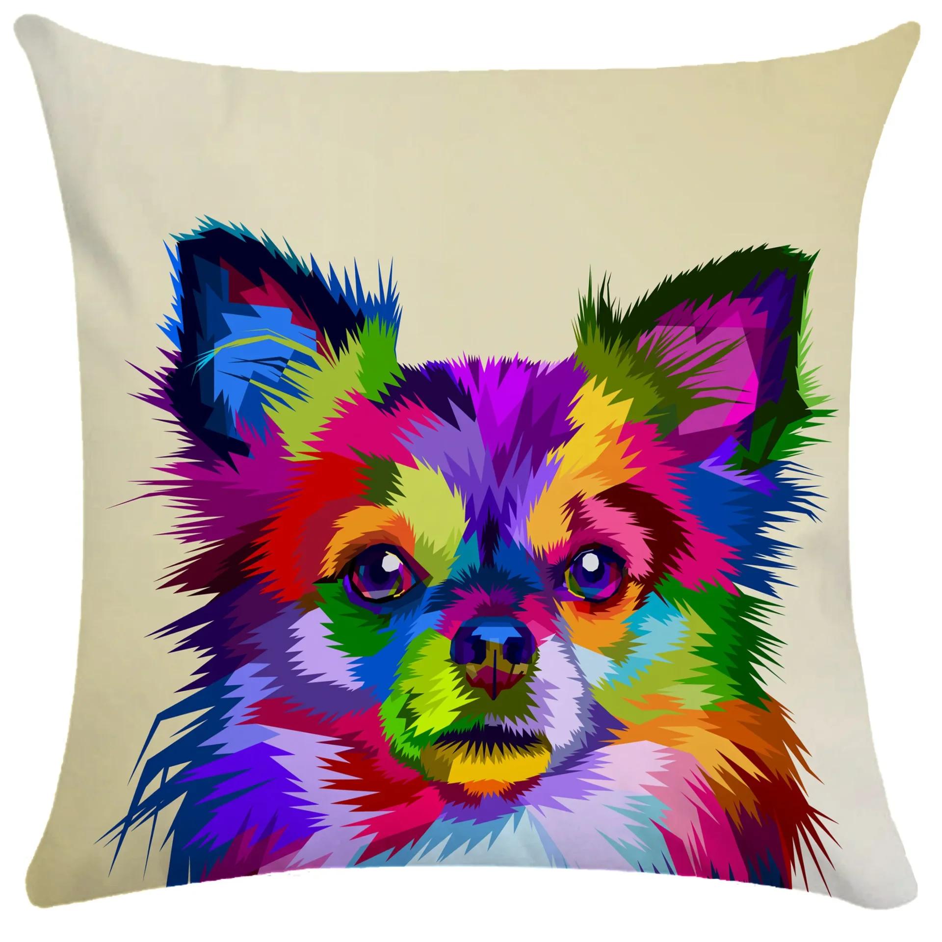 

Sofa Bed Upholstery Home Decor Pillow Covers Bedroom Chair Decorative Colorful Animal 12x12Inch