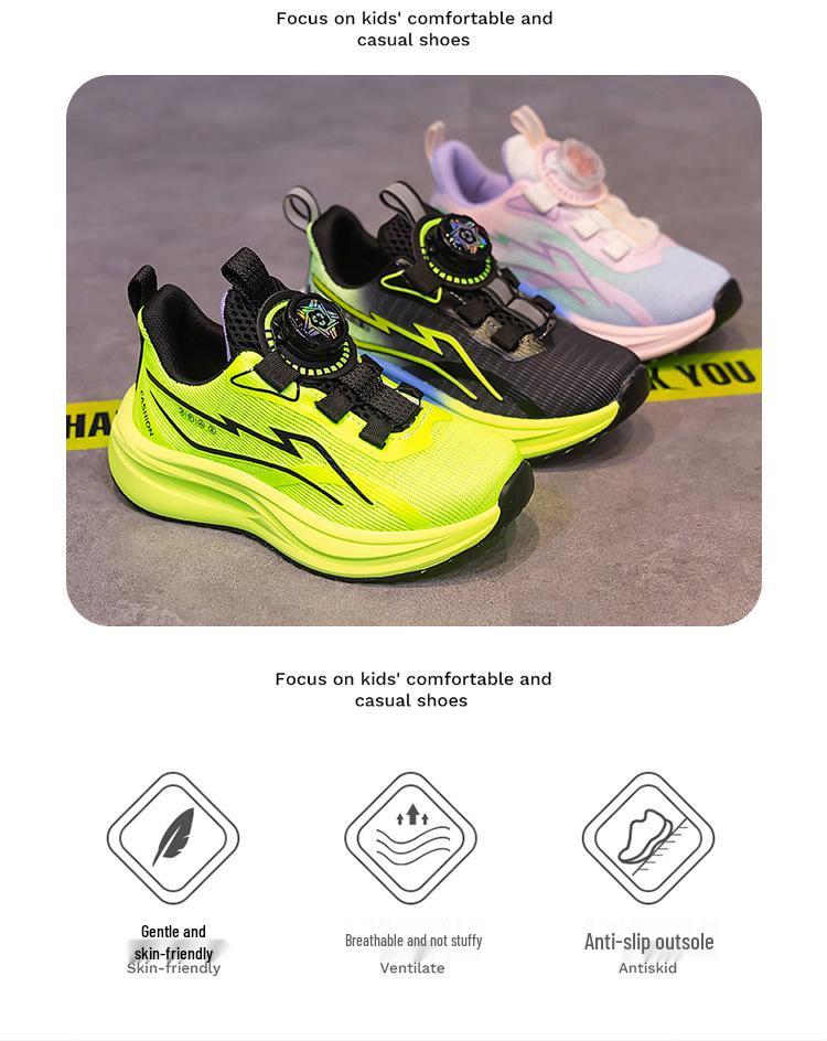 2025 Girls' Breathable Mesh Running Shoes - Shock-Absorbing, Wear-Resistant, Non-Slip Sports Sneakers