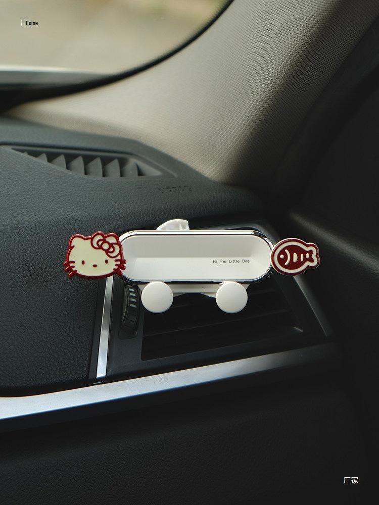 Bowknot Kitten Car Phone Holder: Multi-functional Air Vent Stand for Easy One-Hand Use