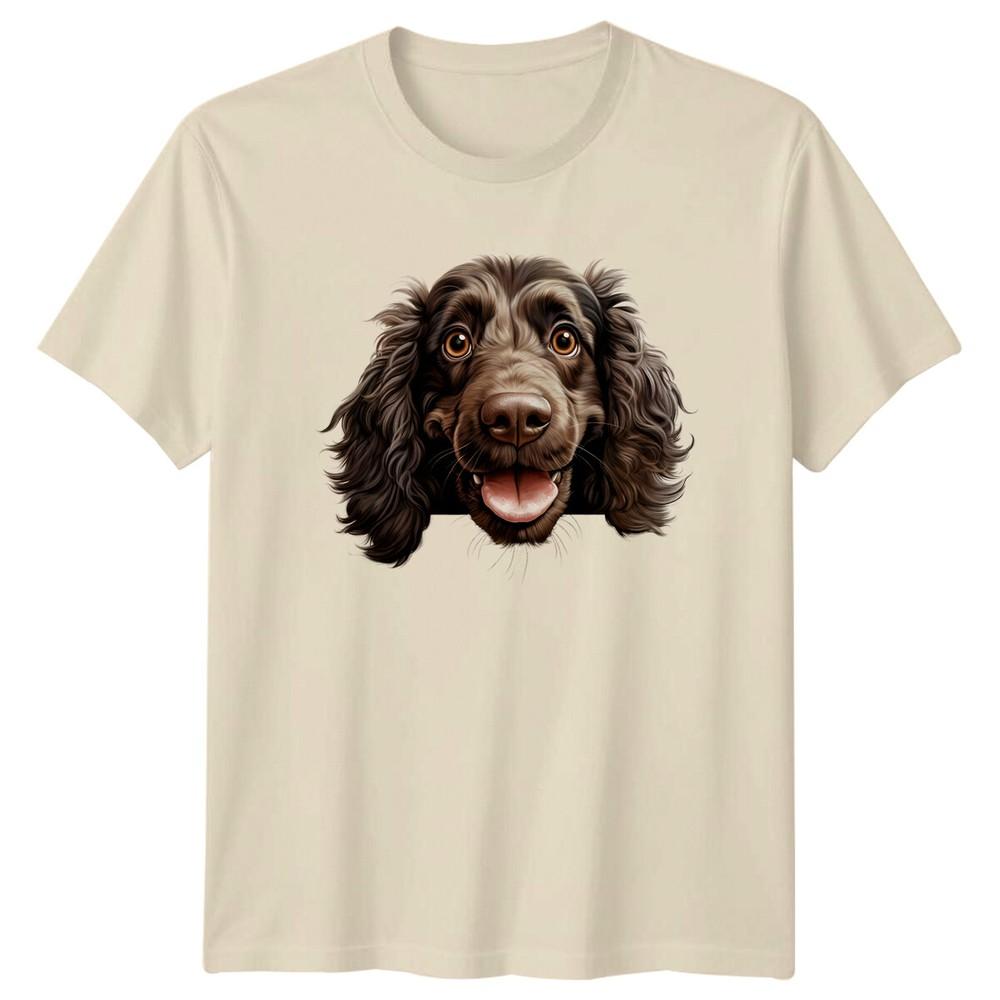 Chocolate Spaniel Dog Portrait Graphic Dog Lover TShirt