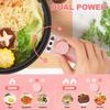 Rapid Noodles Cooker with Dual Power, Non-Stick Frying Pan for Ramen, Pasta, Oatmeal & Eggs, Po