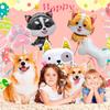 Dog Balloons, 7 Pcs Dog Birthday Balloons Decorations Set - Puppy Balloons, Paw Balloons Dog Bone Balloon for Birthday Party Decorations