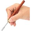 Hilitand Leather Dye Pen, DIY Leather Top Paint Roller 160mm / 6.3inch Craft Oil Pen Applicator Leather Craft Tool (Brown)